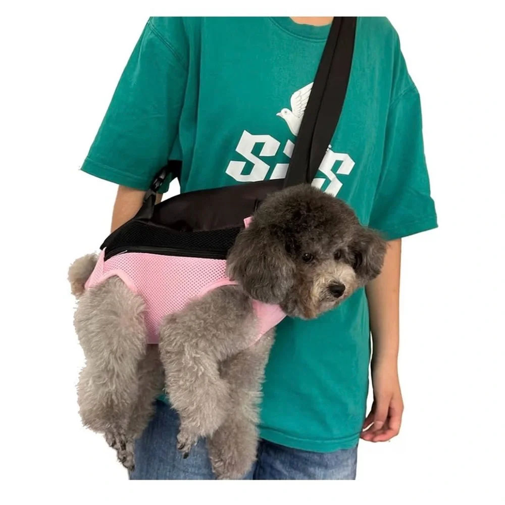 Pink Breathable Pet Carrier Backpack – Cats/Small Dogs, X-Large, Hands-Free